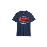 SUPERDRY Bisiklet Yaka T-Shirt, S, 5003215443, Lacivert, Erkek