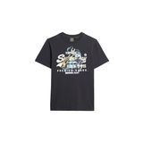 SUPERDRY Bisiklet Yaka T-Shirt Tokyo Relaxed Tee, S, 5003276559, Siyah, Erkek