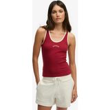 Superdry Bordo Kadın Logo Baskılı Atlet W6012170A