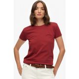 Superdry Bordo Kadın Logo Baskılı T-Shirt W1011346A