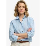SUPERDRY Çizgili Gömlek, S, 5003394202, Mavi, Kadın
