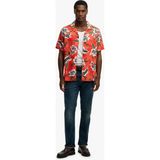 Superdry Çok Renkli Erkek Çiçek Desenli Gömlek M4011128A-OWE Hawaııan Prınt Shırt