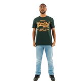 Superdry Erkek baskılı tişört gömlek, Emaye Yeşil, S