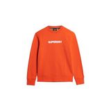 Superdry Erkek bol kesimli spor sweatshirt, yuvarlak yaka, Kiraz Domates Kırmızısı, S