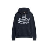 Superdry Erkek Kapüşonlu Sweatshirt, Lacivert, M Beden