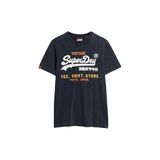 Superdry Erkek rahat Cali T-Shirt Vintage logolu, Mavi (Marineblau), M