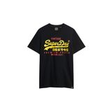 Superdry Erkek Vl Duo Tee T-Shirt, siyah (Tiefschwarz), S