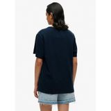 SUPERDRY İşlemeli T-Shirt, M, W1011702A, Lacivert, Kadın