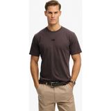 Superdry Kahve Erkek Logo Baskılı T-Shirt - Gri - M