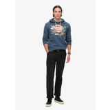Superdry Kapüşon Yaka Mavi Erkek Sweatshırt M2013702A62V_TOKYO VL GRAPHIC HOODI