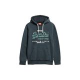 Superdry Kapüşon Yaka Siyah Erkek Sweatshırt M2013687A12A_DUO VINTAGE LOGO HOODI