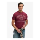 Superdry Kırmızı Erkek Logo Baskılı T-Shirt