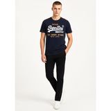 Superdry Lacivert Erkek Regular Fit Baskılı T-Shirt Vl Calı Relaxed Tee - M