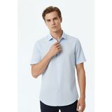 Superdry Lacivert Erkek Regular Fit Gömlek Vacatıon Lınen S/s Shırt - Açık Mavi - XL