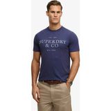 Superdry Lacivert Erkek Relaxed Logo Baskılı T-Shirt M1012392A-SBS 1954 Company Tee - 2XL