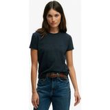Superdry Lacivert Kadın Logo Baskılı T-Shirt W1011346A