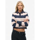 SUPERDRY Lacivert Standart Fit Çizgili T-Shirt, S, 5003387502, Lacivert - Pembe, Kadın