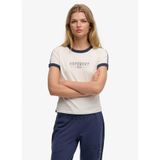 SUPERDRY Logo Baskılı T-Shirt, XS, 5003394179, Beyaz, Kadın