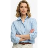 Superdry Mavi Kadın Çizgili Gömlek W4010587A - XS