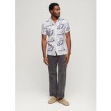 Superdry Normal Çok Renkli Desenli Erkek Gömlek M4010810A2EP_OPEN COLLAR PRINT LINE
