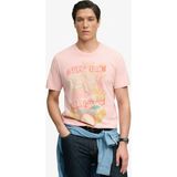 Superdry Pembe Erkek Hayvan Desenli T-Shirt