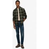SUPERDRY Regular Fit Haki Kareli Erkek Gömlek M4011047A-H7J