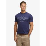 SUPERDRY Relaxed Logo Baskılı T-Shirt, L, 5003387371, Lacivert, Erkek