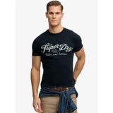 SUPERDRY Yazı Baskılı T-Shirt, 2XL, 5003394422, Lacivert, Erkek