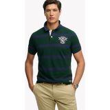 Superdry Yeşil Erkek Çizgili Polo T-Shirt M1110467A-K1F Crest Strıpe Polo - Koyu Yeşil - 2XL