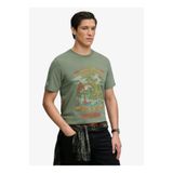Superdry Yeşil Erkek Yazı Baskılı T-Shirt