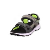 Superfit 000583 Criss Cross Gri Çocuk Sandalet, 2000 GRAU/HELLGRÜN, 28