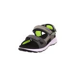 Superfit 000583 Criss Cross Gri Çocuk Sandalet, 2000 GRAU/HELLGRÜN, 30