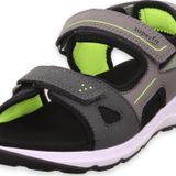 Superfit 000583 Criss Cross Gri Çocuk Sandalet