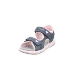 Superfit 009544 Pebbles Mavi Kız Çocuk Sandalet, 8000 BLAU/ROSA, 27