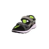 Superfit Criss Cross erkek çocuk sandaleti, Gri Açık Yeşil 2000, 33 EU