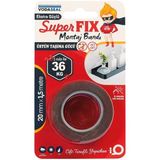Superfix Montaj Bandı, 20 Milimetre x 1,5 Metre, Gri