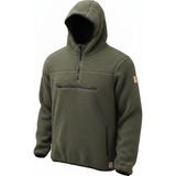 Superfly Kapüşonlu Yarım Fermuar Erkek Polar Sweatshirt SPF101222211632 - XL - Haki