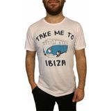Superfly Men Tshırt İbiza- Whıte Erkek T-Shirt 21609-24 - Bej
