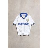 Superfly Retro Parma F.C. 1990 Beyaz Kısa Kol Futbol Forma