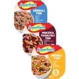 Superfresh Aç Ye Ton Balığı 150 gr x 3 Adet (Mısırlı, Kinoalı, Meksika Fasulyeli)