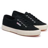 Superga 2750-Cotu Classic Kadın Günlük Ayakkabı Nefes Alabilir Pamuklu Yapı ve Vulkanize Taban - Siyah