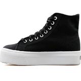 Superga Unisex Yetişkin 2708 HI TOP Ayakkabı, Black-FWhite-SP, 39 EU