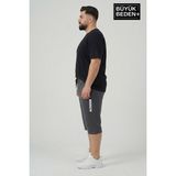 Superlife Büyük Beden Erkek Kapri Şort Brooklyn Baskılı Rahat Kalıp 3xl-6xl SPR26BSR591-02 - 4XL - Bakır
