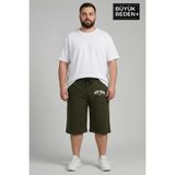 Superlife Büyük Beden Erkek Şort New York Baskılı Rahat Kalıp 3XL-6XL SPR26BSR591-05