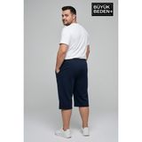 Superlife Büyük Beden Erkek Şort Unified Collective Baskılı Rahat Kalıp SPR26BSR591-10 - 3XL - Navy