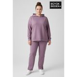 Superlife Büyük Beden Kapşonlu Tunik ince Sweatshırt SPR26BTK991