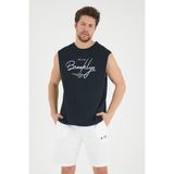 Süperlife Erkek Bisiklet Yaka Regular Fit Brooklyn Baskılı Tişört SPR22TS115 - Siyah