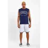 Süperlife Erkek Bisiklet Yaka Regular Fit Brooklyn Baskılı Tişört SPR22TS116 - Navy