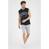 Süperlife Erkek Bisiklet Yaka Regular Fit Brooklyn Baskılı Tişört SPR22TS116 - Siyah - M