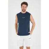 Süperlife Erkek Bisiklet Yaka Regular Fit Brooklyn Baskılı Tişört SPR22TS122 - Navy - XL